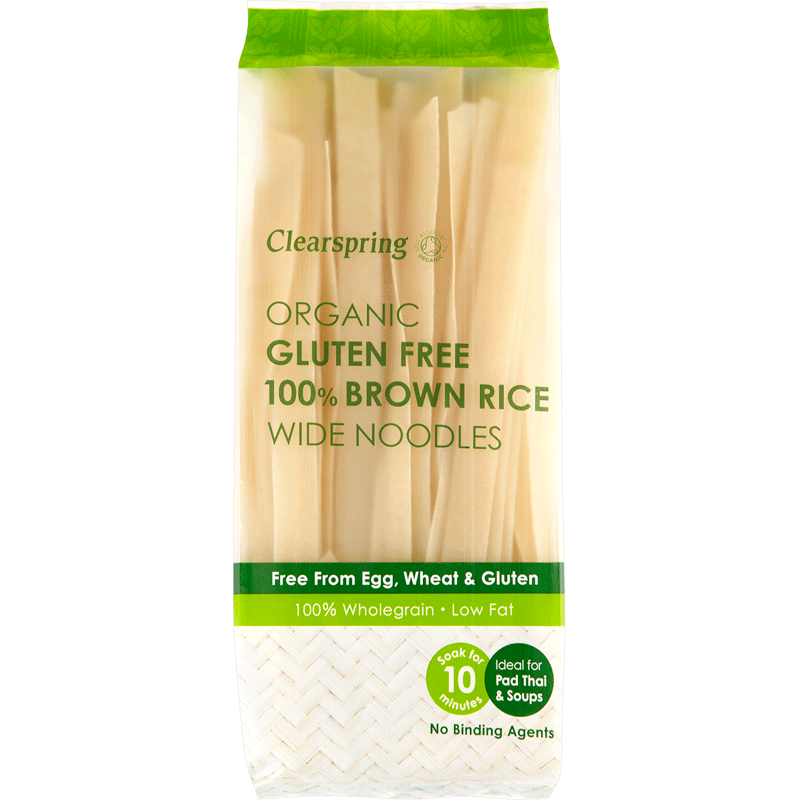 Tallarines de arroz integral sin gluten 
